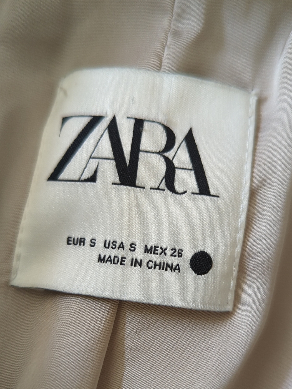 Zara Beige Teddy Faux-Shearling Button Jacket - Picture 6 of 6